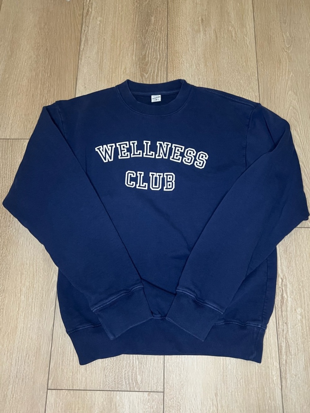 Sporty & Rich Women’s Wellness Club Navy Crewneck Sweatshirt - Sz XS